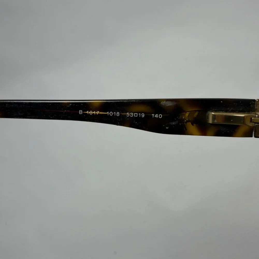 Burberry Gold Half Rim Eyeglasses - Frames Only